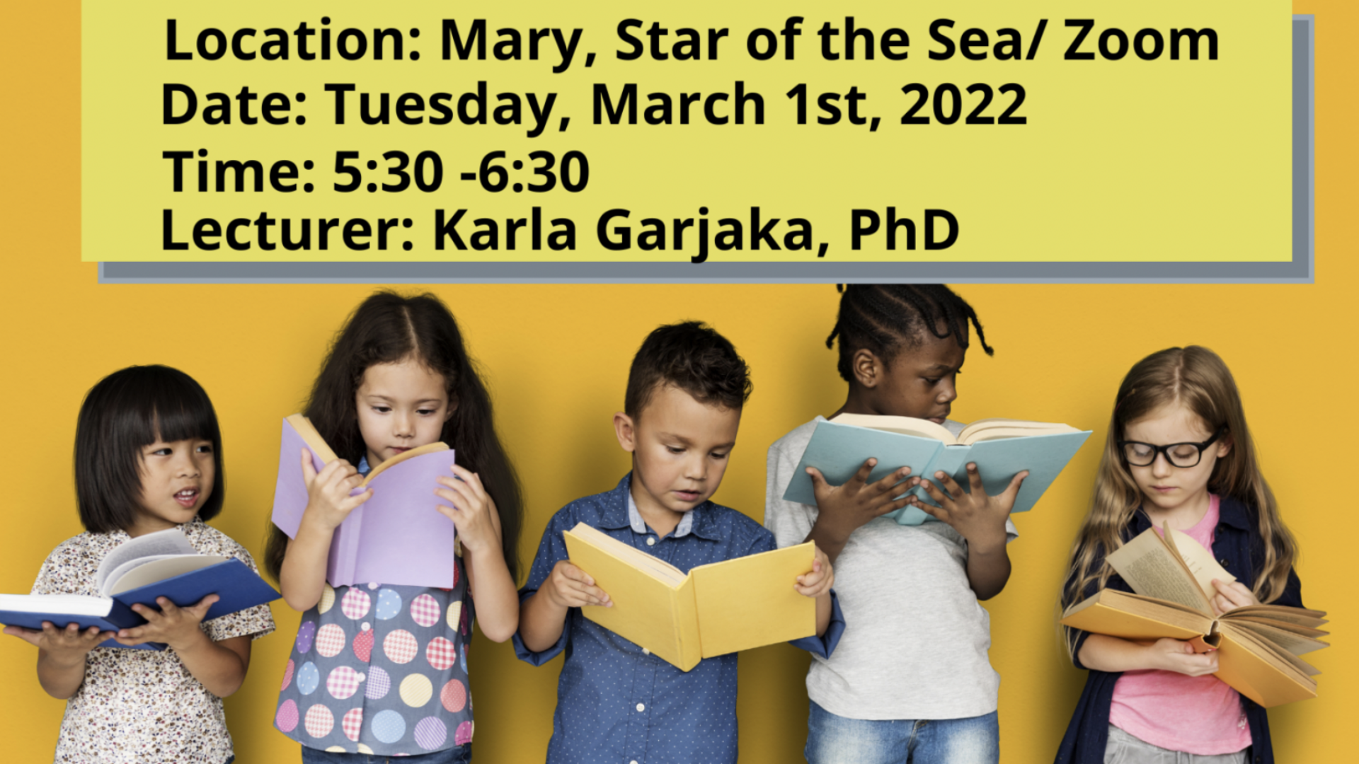 Upcoming Parent Workshop – Raising Life-Long Readers – March 1, 2022